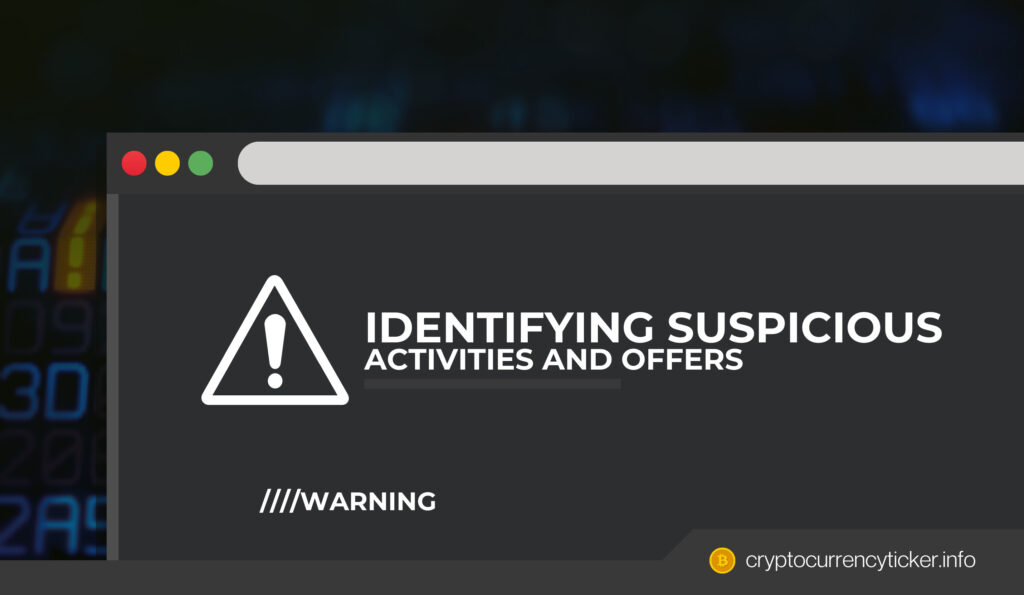 Identifying Suspicious Activities and Offers